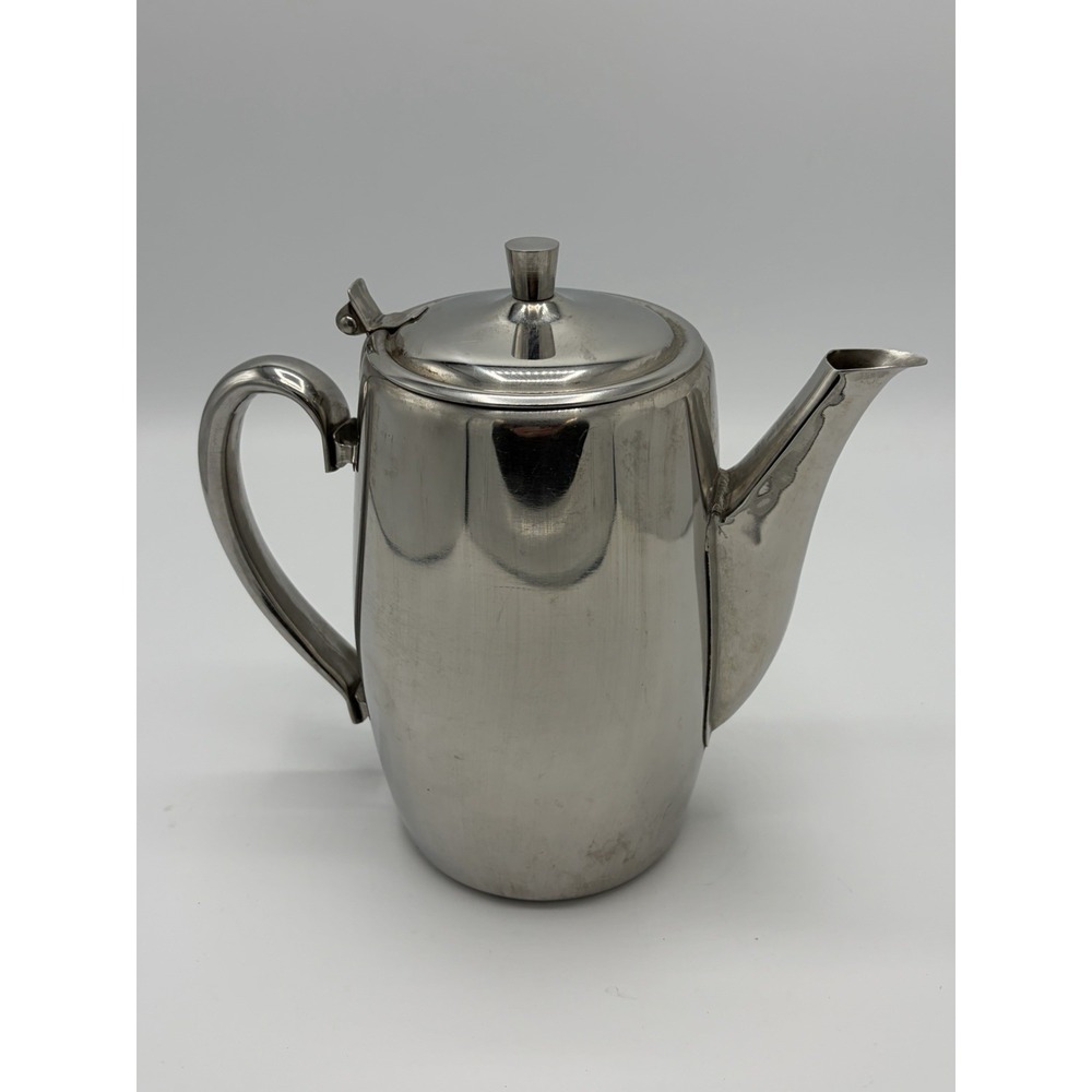 Bloomfield Stainless Steel 18.8 Japan Pitcher Serve Carafe Engraved Church 1970s